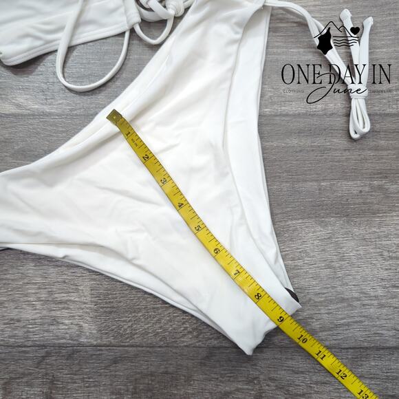 Zaful Drawstring Tie Back Bikini Swimsuit Size M - Picture 4 of 5